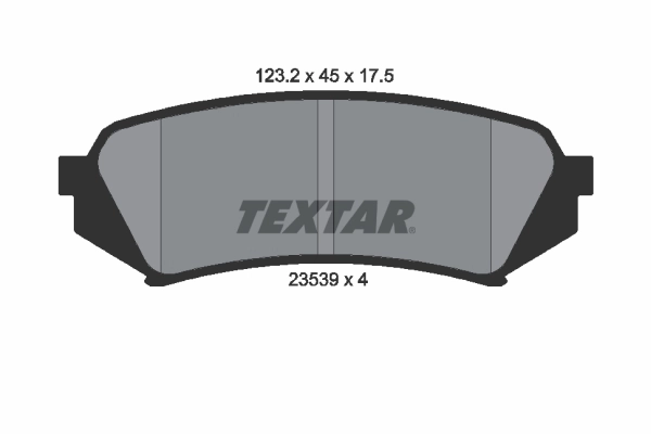 TEXTAR 2353902 - Тормозные колодки 