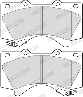 FERODO FDB4229 - Комплект тормозных колодок, дисковый тормоз PREMIER
