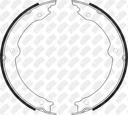 NIBK FN0647 - Барабанные колодки