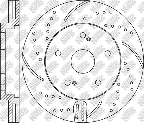 NIBK RN1219DSET - Экономичный тормозной диск