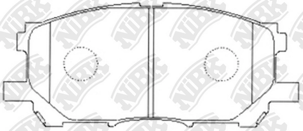 NIBK PN1497 - Тормозные колодки 