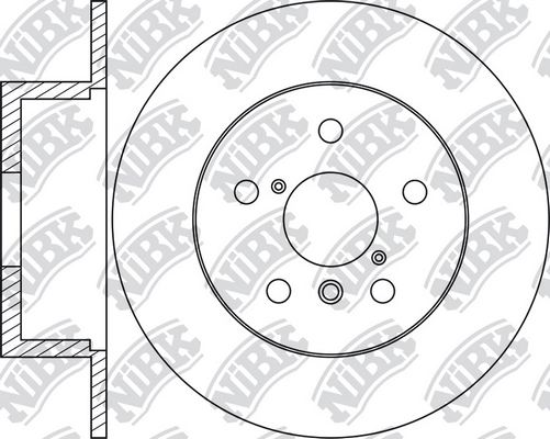 NIBK RN1255 - Тормозные диски