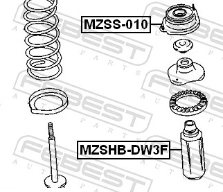 FEBEST MZSHB-DW3F - Пыльник амортизатора