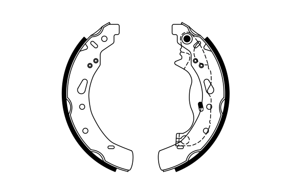 BOSCH 0 986 487 767 - Барабанные колодки