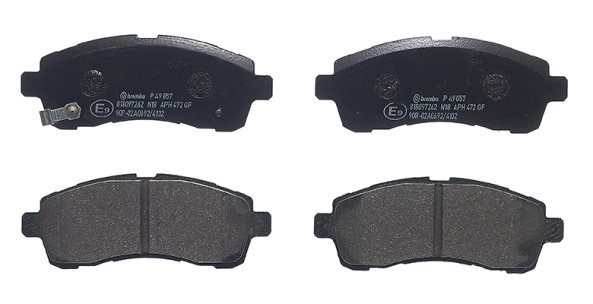 BREMBO P 49 057 - Комплект тормозных колодок, дисковый тормоз PRIME LINE