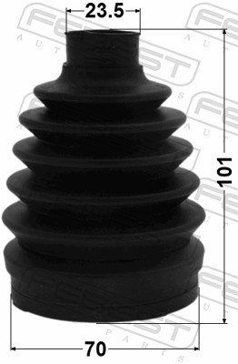 FEBEST 0517P-M2 - Пыльник ШРУСа