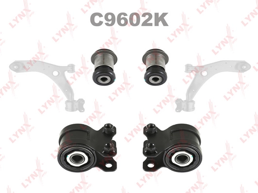 LYNXAUTO C9602K - Подвеска, рычаг независимой подвески колеса KIT