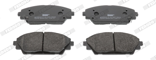 FERODO FDB4446 - Комплект тормозных колодок, дисковый тормоз PREMIER ECO FRICTION