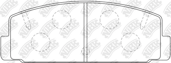 NIBK PN5203 - Тормозные колодки 