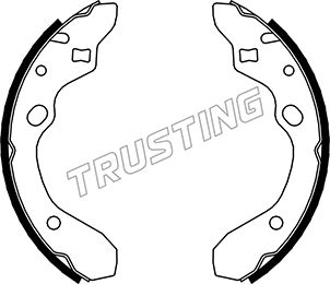 TRUSTING 049.144 - Барабанные колодки