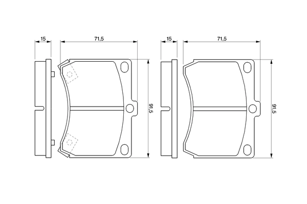 BOSCH 0 986 460 974 - Тормозные колодки 