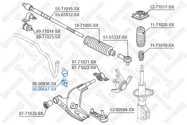 STELLOX 56-00647-SX - Стойки стабилизатора