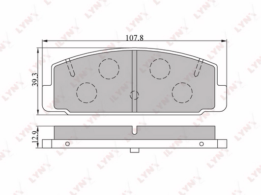 LYNXAUTO BD-5104 - Тормозные колодки 