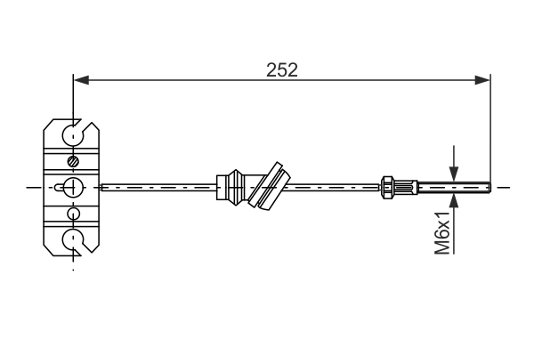 BOSCH 1 987 477 503 - Трос ручника