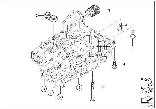 BMW 24347588725 - корпус разъема электропроводки АКПП