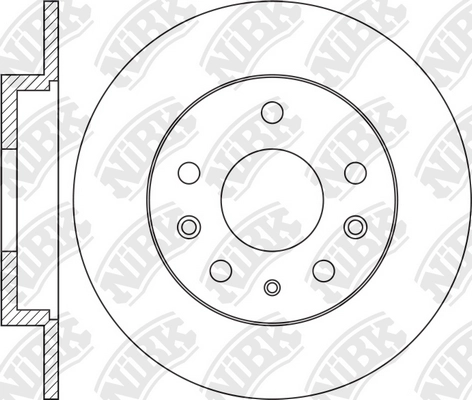 NIBK RN1208 - Тормозные диски