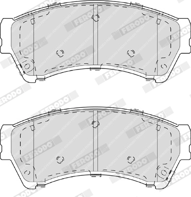 FERODO FDB4062 - Комплект тормозных колодок, дисковый тормоз PREMIER ECO FRICTION