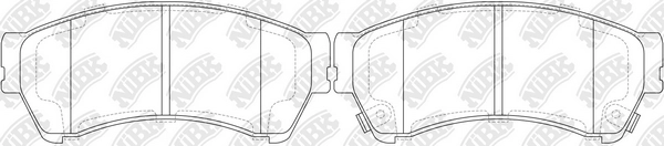 NIBK PN5806 - Тормозные колодки 