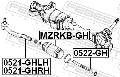 FEBEST 0521-GHRH - Рулевой наконечник
