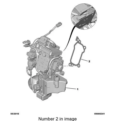 PSA 245071 - Прокладка под механизм переключения АКП на BERLINGO(B9), C4 RUSSIE (B73R) и C4 (B7)