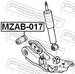 FEBEST MZAB-017 - Сайлентблок