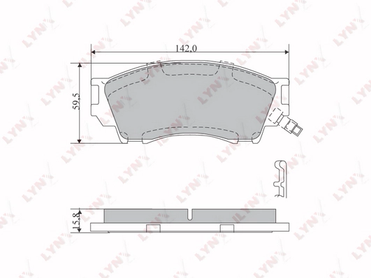 LYNXAUTO BD-5114 - Тормозные колодки 