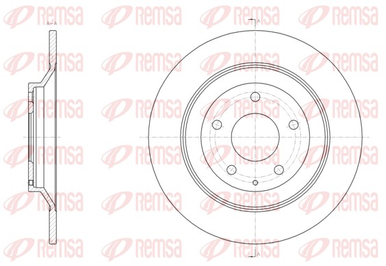 REMSA 61518.00 - Тормозные диски
