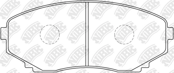 NIBK PN5376 - Тормозные колодки 
