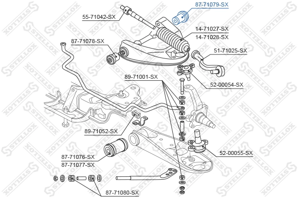 STELLOX 87-71079-SX - Сайлентблок