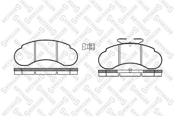 STELLOX 153 020-SX - Тормозные колодки 