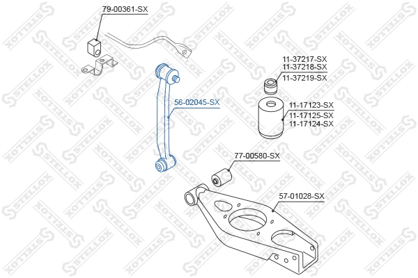 STELLOX 56-02045-SX - Стойки стабилизатора