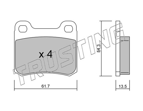 TRUSTING 094.0 - Тормозные колодки 