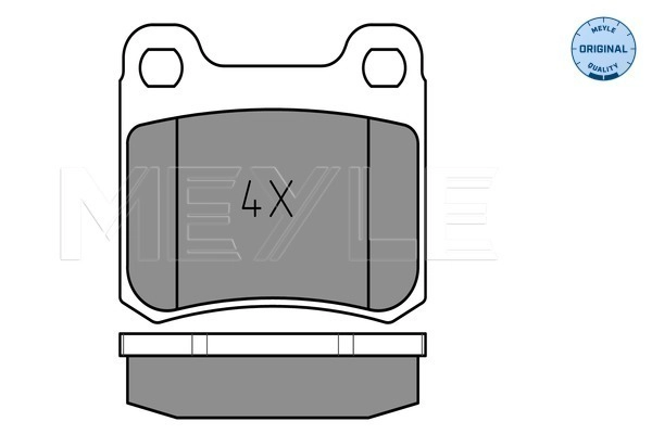 MEYLE 025 206 8715 - Комплект тормозных колодок, дисковый тормоз MEYLE-ORIGINAL: True to OE.