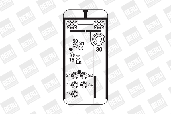 BERU GR049 - Реле свечей накала