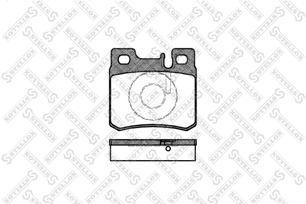 STELLOX 293 020B-SX - Тормозные колодки 