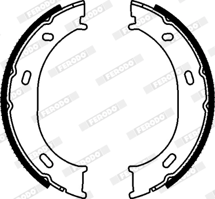 FERODO FSB624 - Комплект тормозных колодок, стояночная тормозная система PREMIER