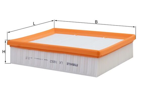 KNECHT LX 1652 - Воздушный фильтр