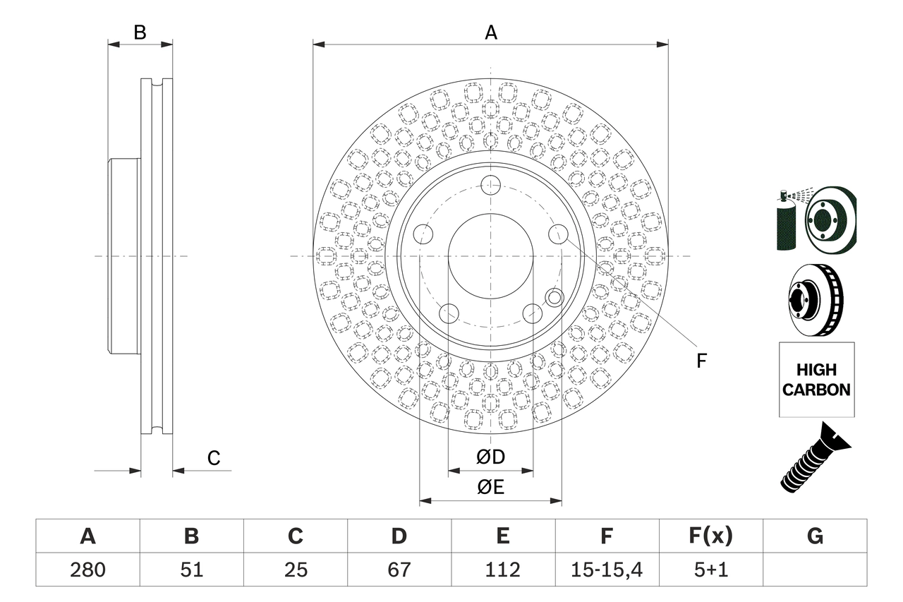 BOSCH 0 986 479 A00 - Тормозные диски