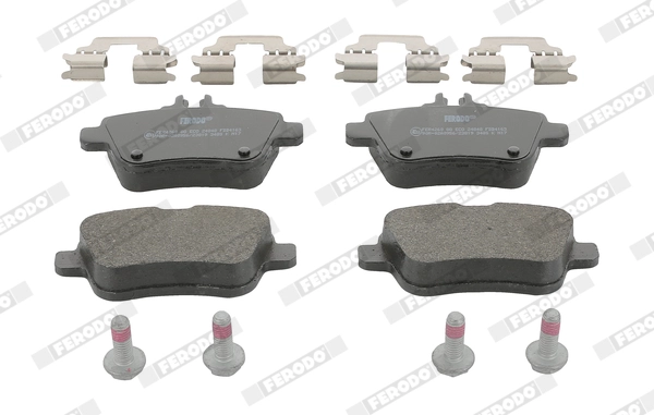 FERODO FDB4163 - Комплект тормозных колодок, дисковый тормоз PREMIER