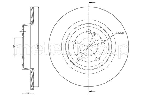 TRUSTING DF1668 - Тормозные диски
