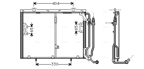 AVA QUALITY COOLING MSA5245 - Радиатор кондиционера