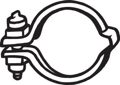 BOSAL 254-030 - Хомут глушителя
