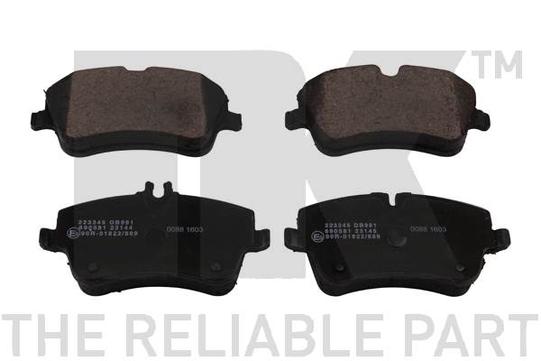 NK 223345 - Тормозные колодки 