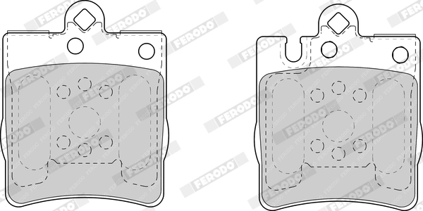 FERODO FDB1322 - Комплект тормозных колодок, дисковый тормоз PREMIER ECO FRICTION