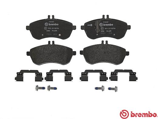BREMBO P 50 067 - Комплект тормозных колодок, дисковый тормоз PRIME LINE