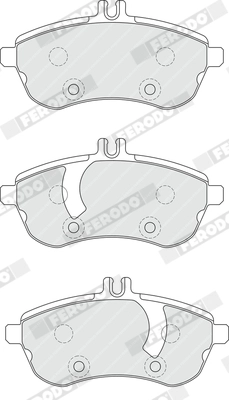 FERODO FDB1978 - Комплект тормозных колодок, дисковый тормоз FUSE+ Technology