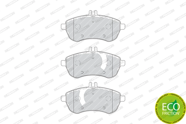 FERODO FDB4199 - Комплект тормозных колодок, дисковый тормоз FUSE+ Technology