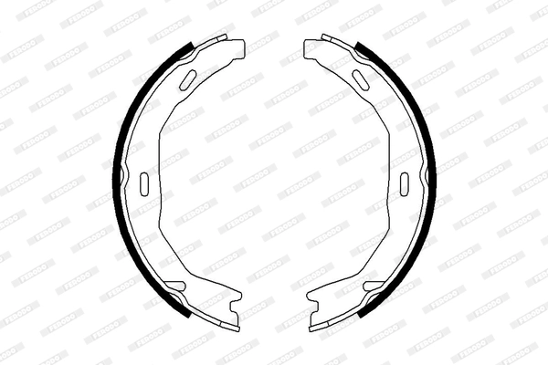 FERODO FSB690 - Комплект тормозных колодок, стояночная тормозная система PREMIER