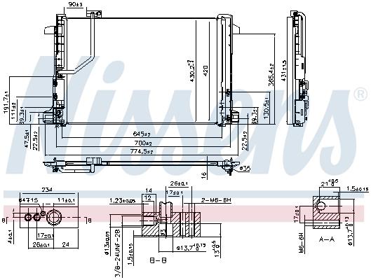 NISSENS 940035 - Радиатор кондиционера