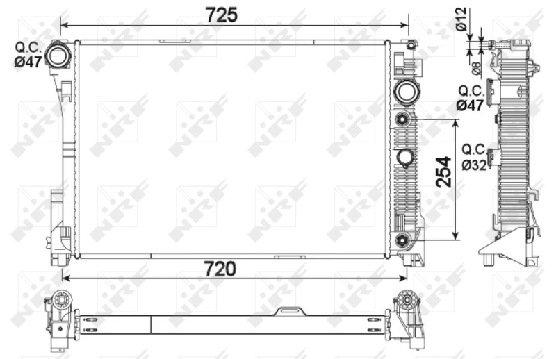 NRF 53968 - Радиатор охлаждения